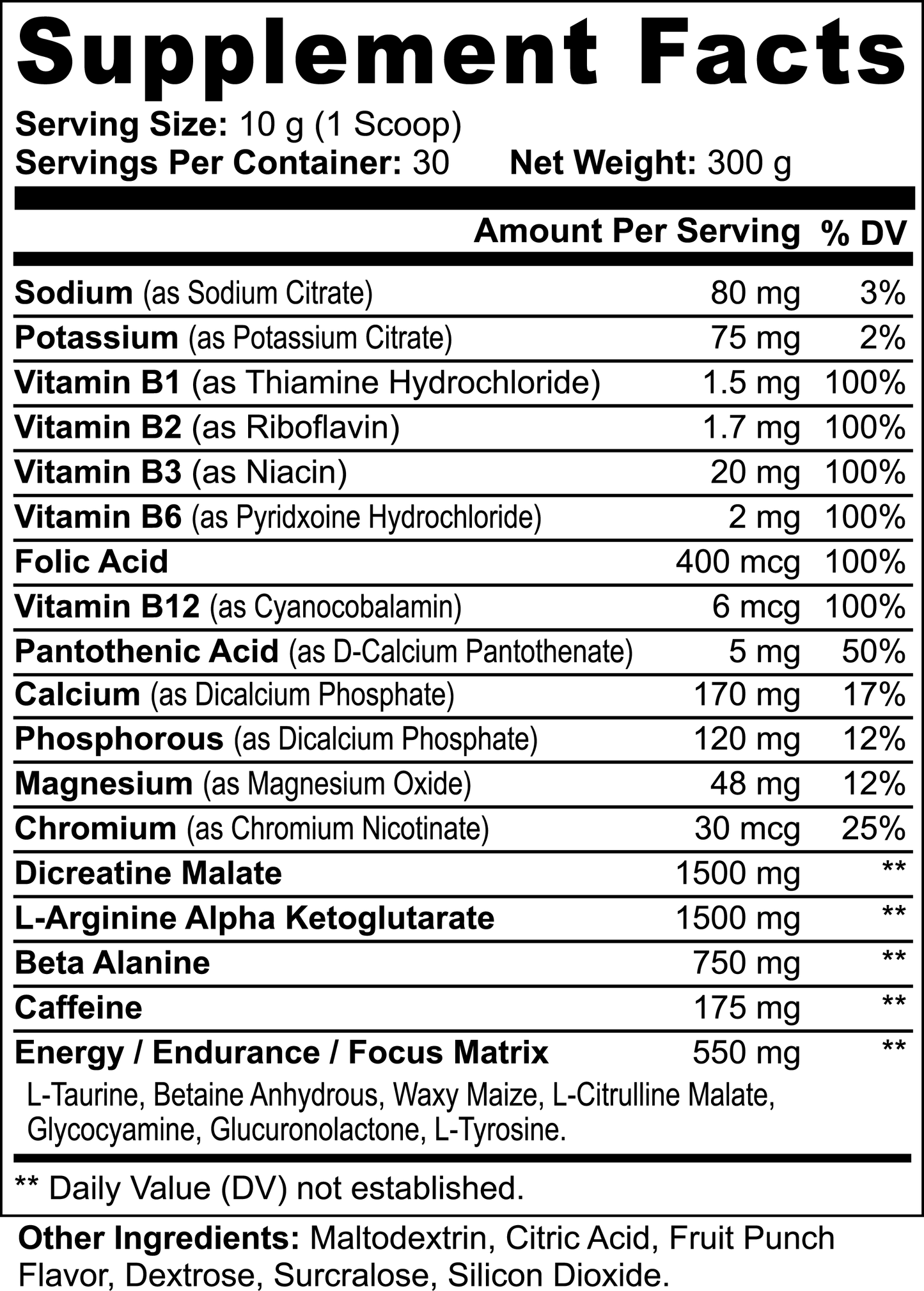 PureForce Ignition Pre-Workout Powder (Fruit Punch)