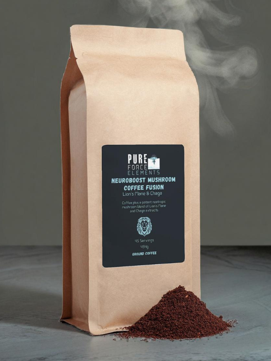 NeuroBoost Mushroom Coffee Fusion - Lion’s Mane & Chaga
